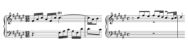 Prelude & Fugue 13 - BWV 858 in F-sharp Major by Bach