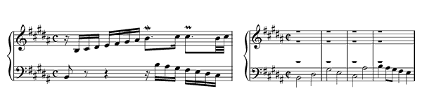 Prelude & Fugue 23 BWV 892  in B Major by Bach piano sheet music