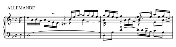 French Suite 1 - BWV 812 in D Minor by Bach