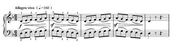 Tarantella - Op. 100 No. 20 in D Minor by Burgmüller