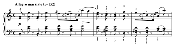 Trotting Op. 100 No. 25  in C Major by Burgmüller piano sheet music