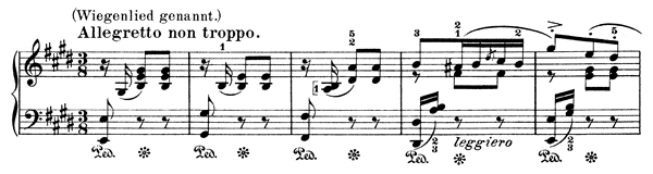 Allegretto non troppo (Lullaby) - Op. 67 No. 6 in E Major by Mendelssohn