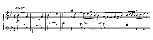 Sonata 17 K. 570  in B-flat Major by Mozart piano sheet music
